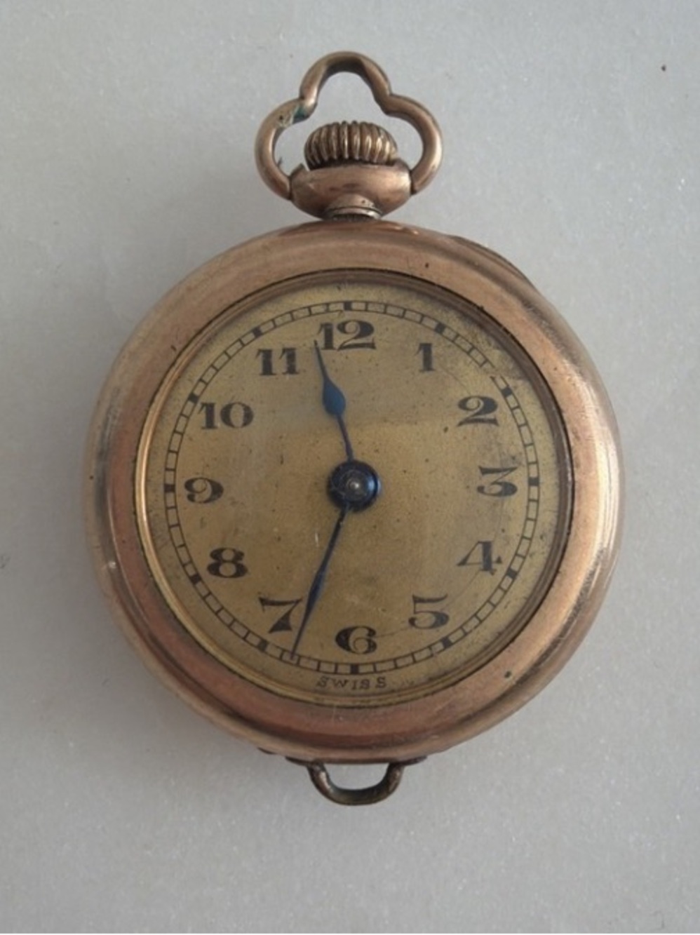 Antique 1916 ALCO Gold‑Filled Pendant Pocket Watch – Swiss Movement – 10½ Ligne